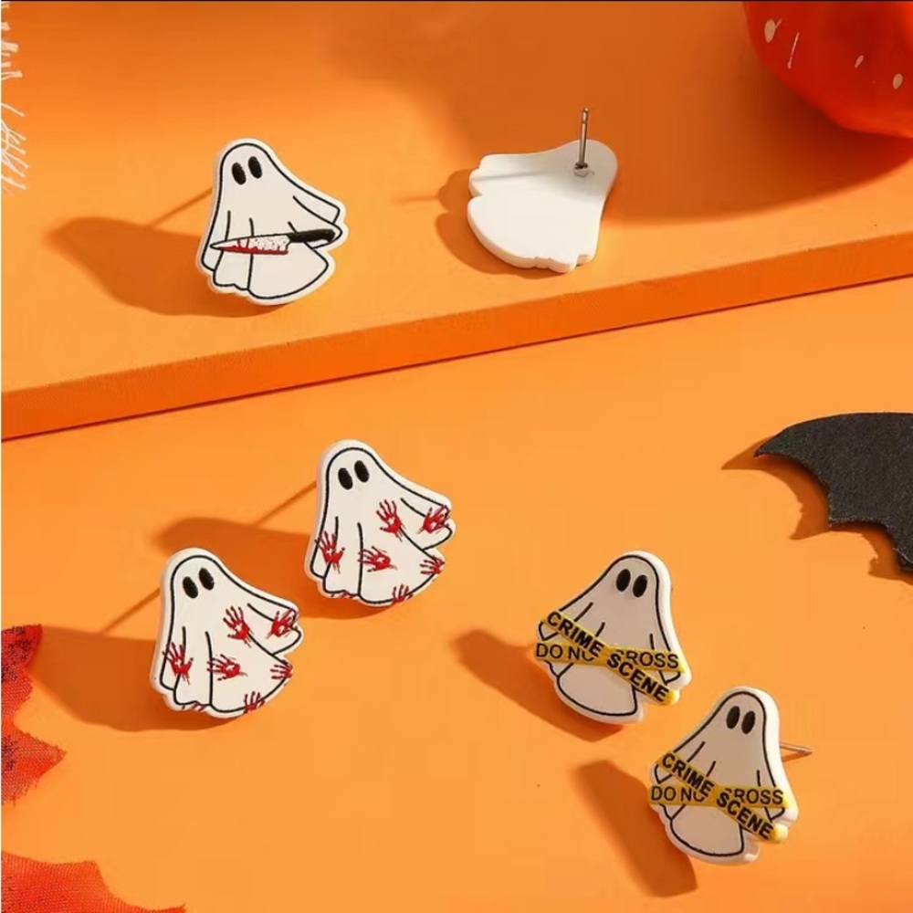 NWT Set of 3 Ghost Earrings - Picture 2 of 4